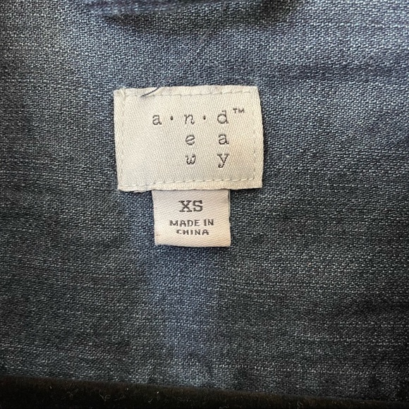 A New Day Dark Denim Button-down (like new) - Picture 5 of 5